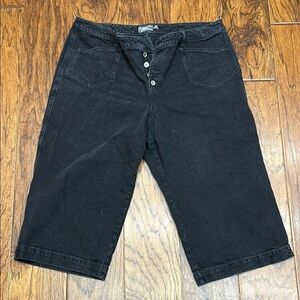 Torrid button-fly shorts (jorts?)